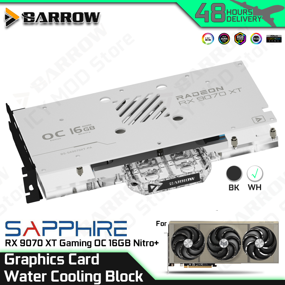 Tarjeta gráfica Barrow, bloque - Rx 9070 16Gb reseña y precio